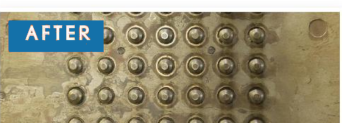 Round cavity mold — after cleaning